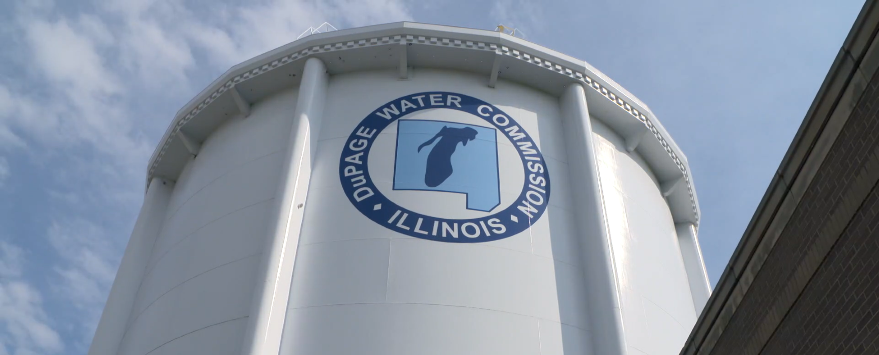 large storage tank with DWC logo